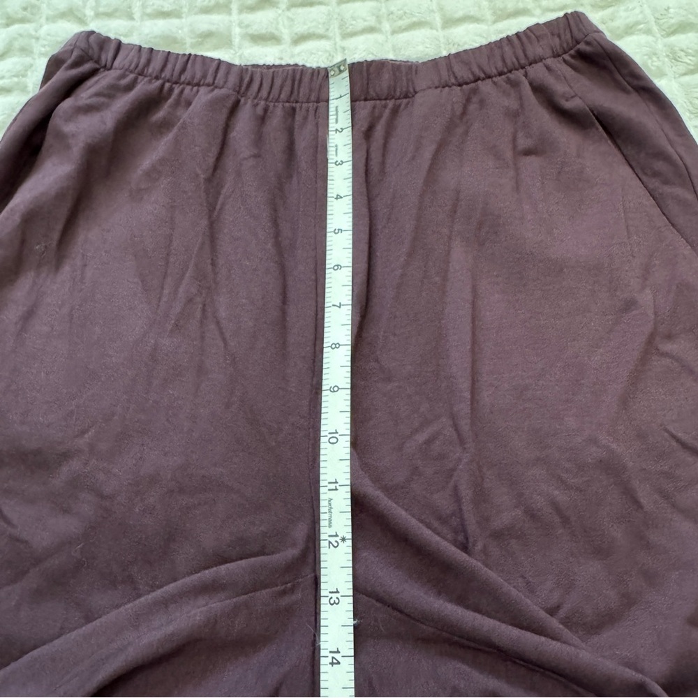 Eileen Fisher Small Plum Purple Pull On Elastic‎ High Waist Pants - Picture 4 of 8